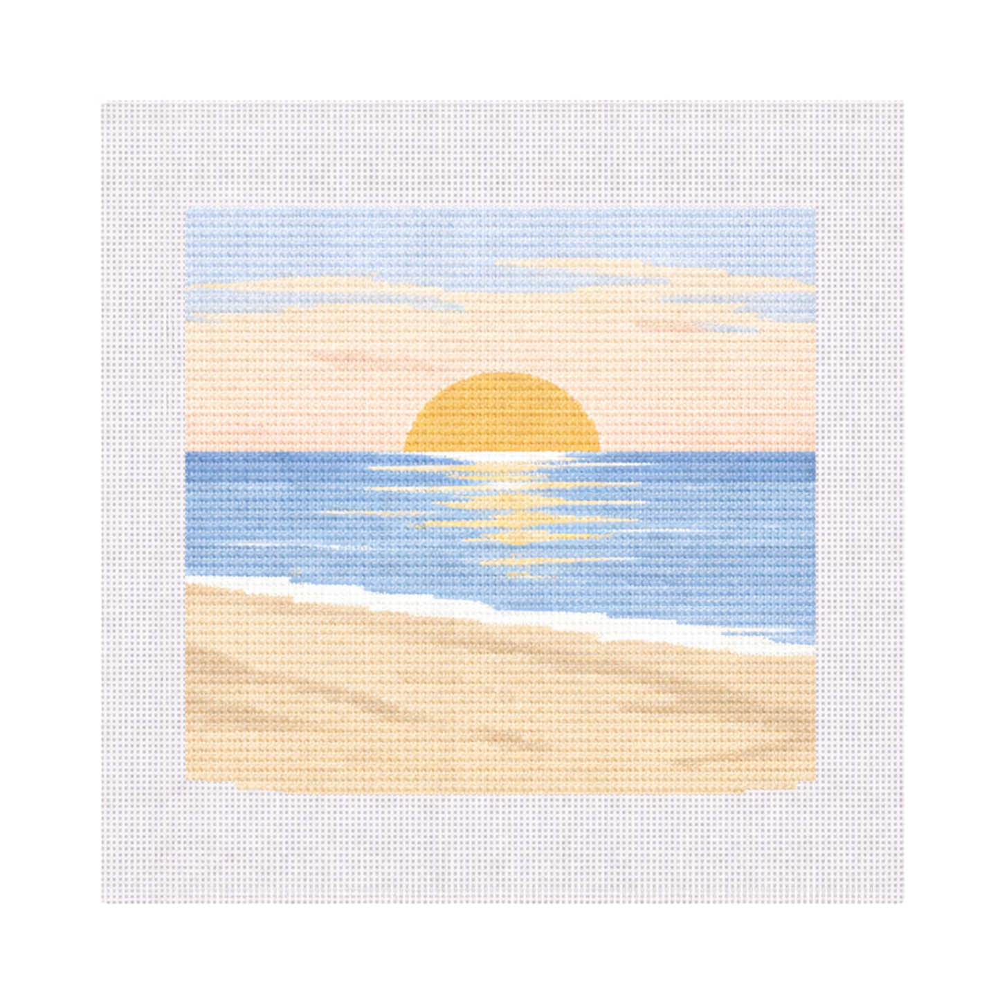 Beach Sunset — 8" x 8" Canvas