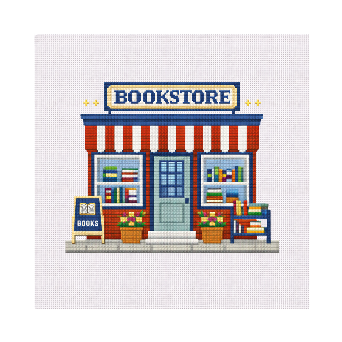 Book Store — 8" x 8" Canvas