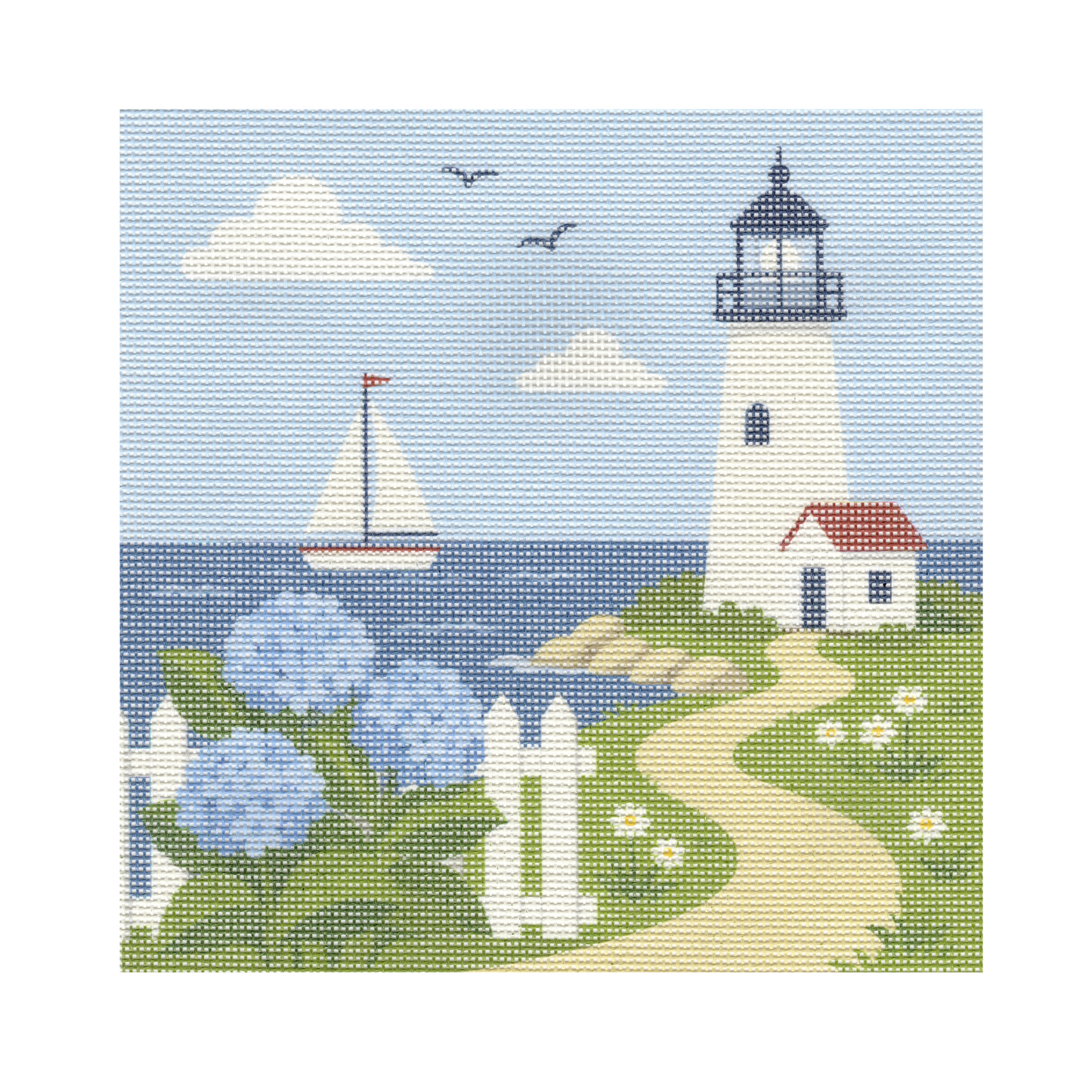 Nantucket Lighthouse — 12" x 12" Canvas