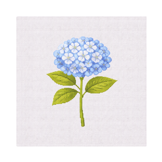 Blue Hydrangea — 8" x 8" Canvas