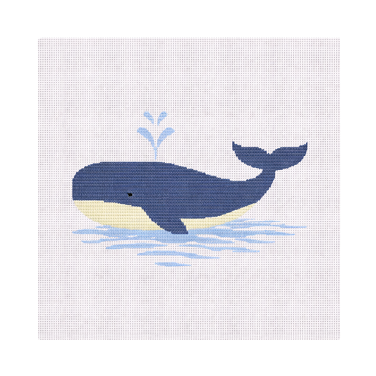 Whale — 8" x 8" Canvas