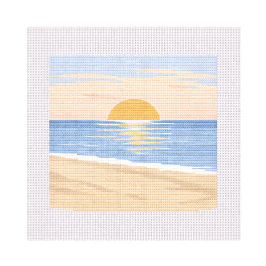 Beach Sunset — 8" x 8" Canvas
