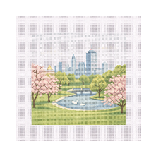 Boston Common in Spring — 12" x 12" Canvas