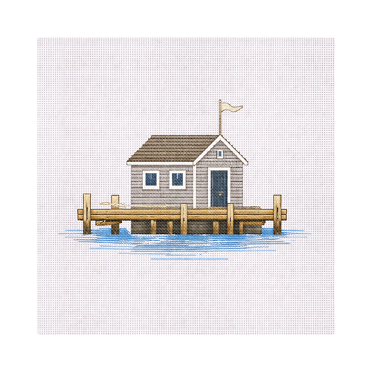 Boat House — 8" x 8" Canvas