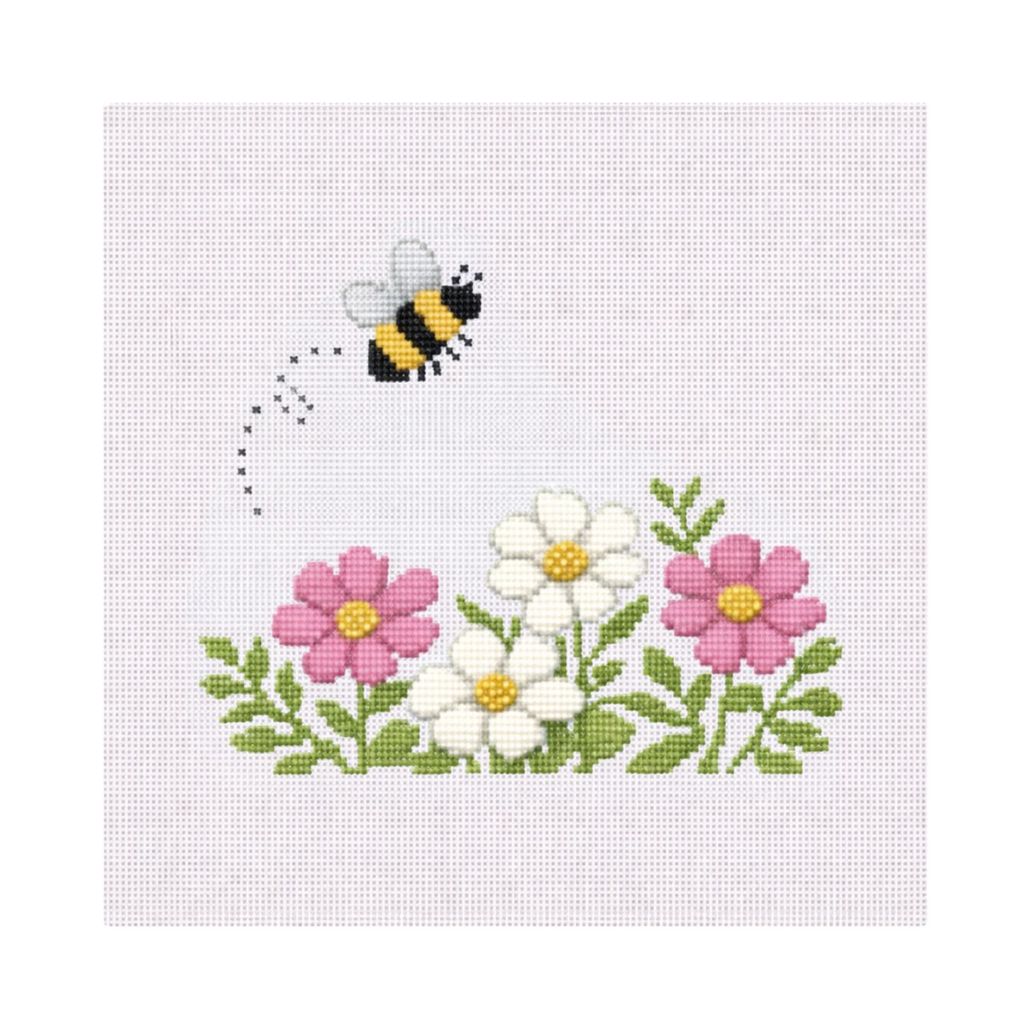 Buzzing Bee — 8" x 8" Canvas