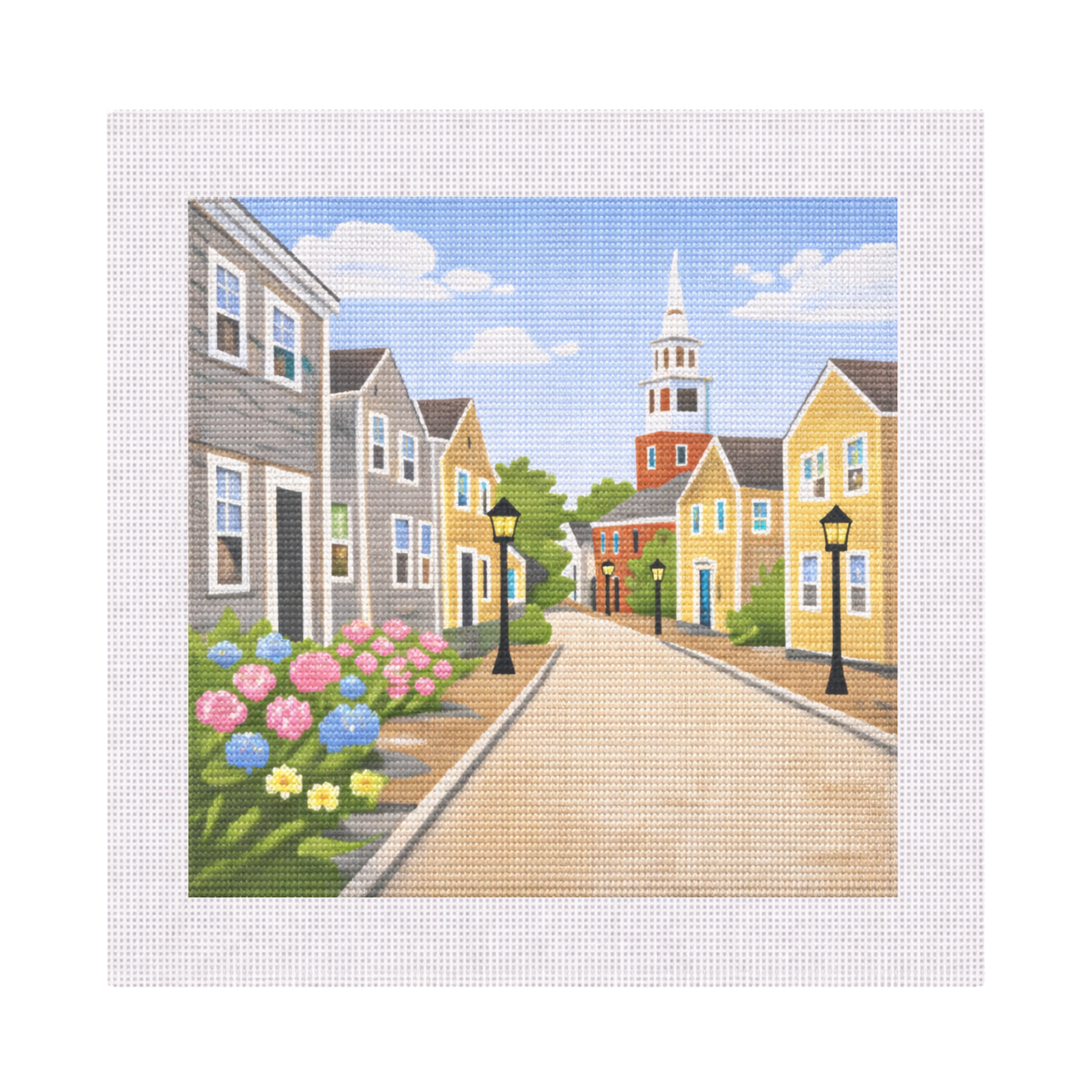 Nantucket Street — 12" x 12" Canvas