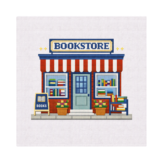 Book Store — 8" x 8" Canvas
