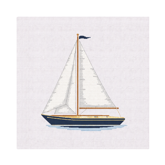 Sailboat — 8" x 8" Canvas