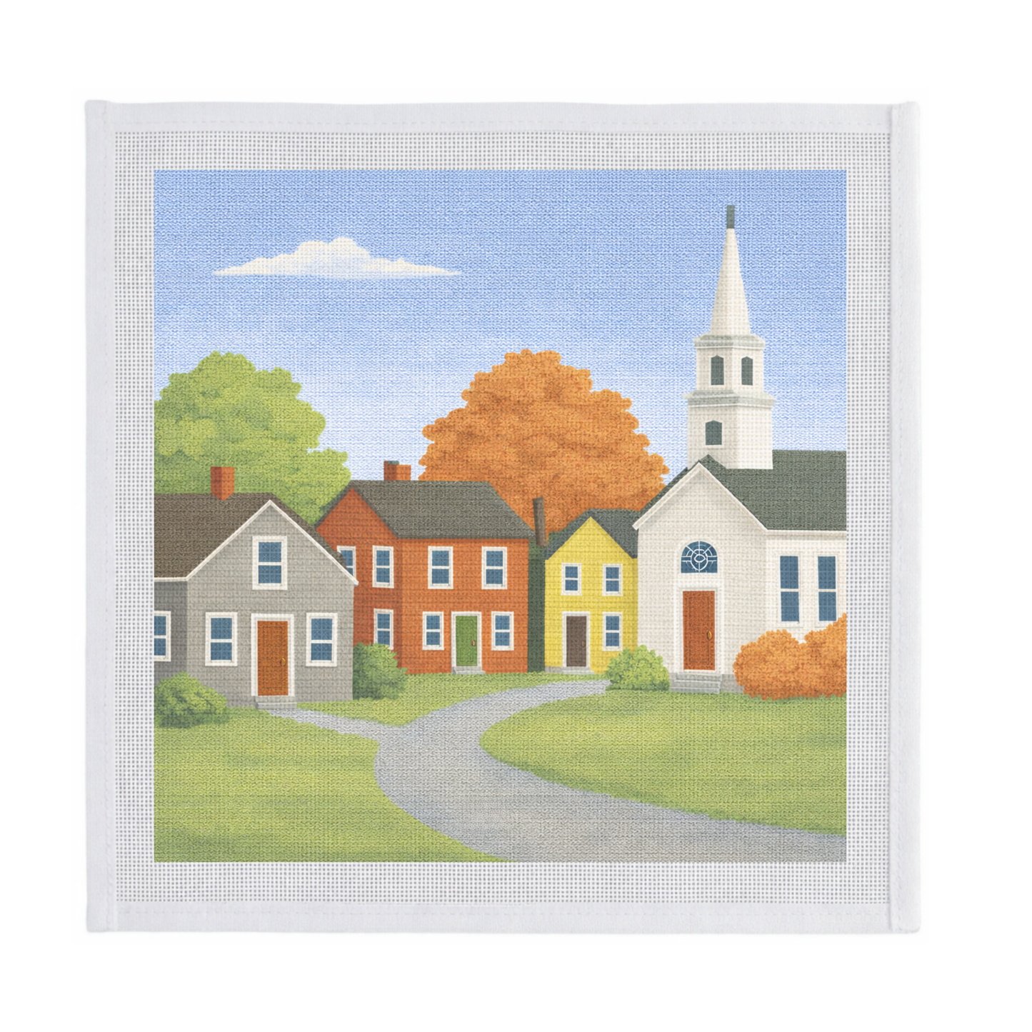 Quaint Town in Autumn