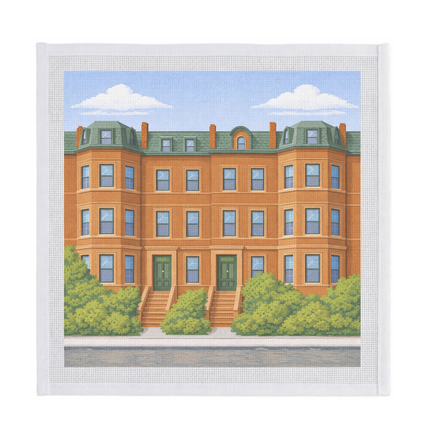 Back Bay Brownstones in Summer