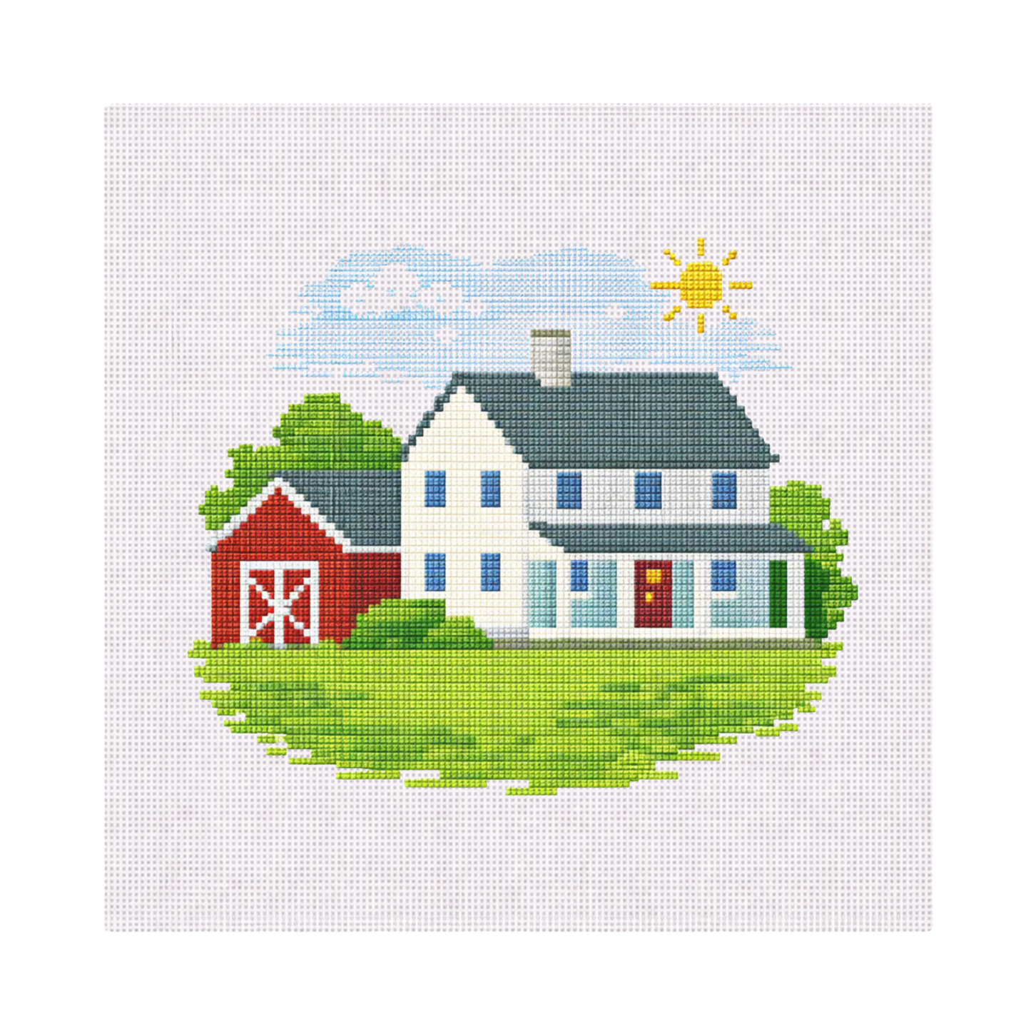 Farm House — 12" x 12" Canvas