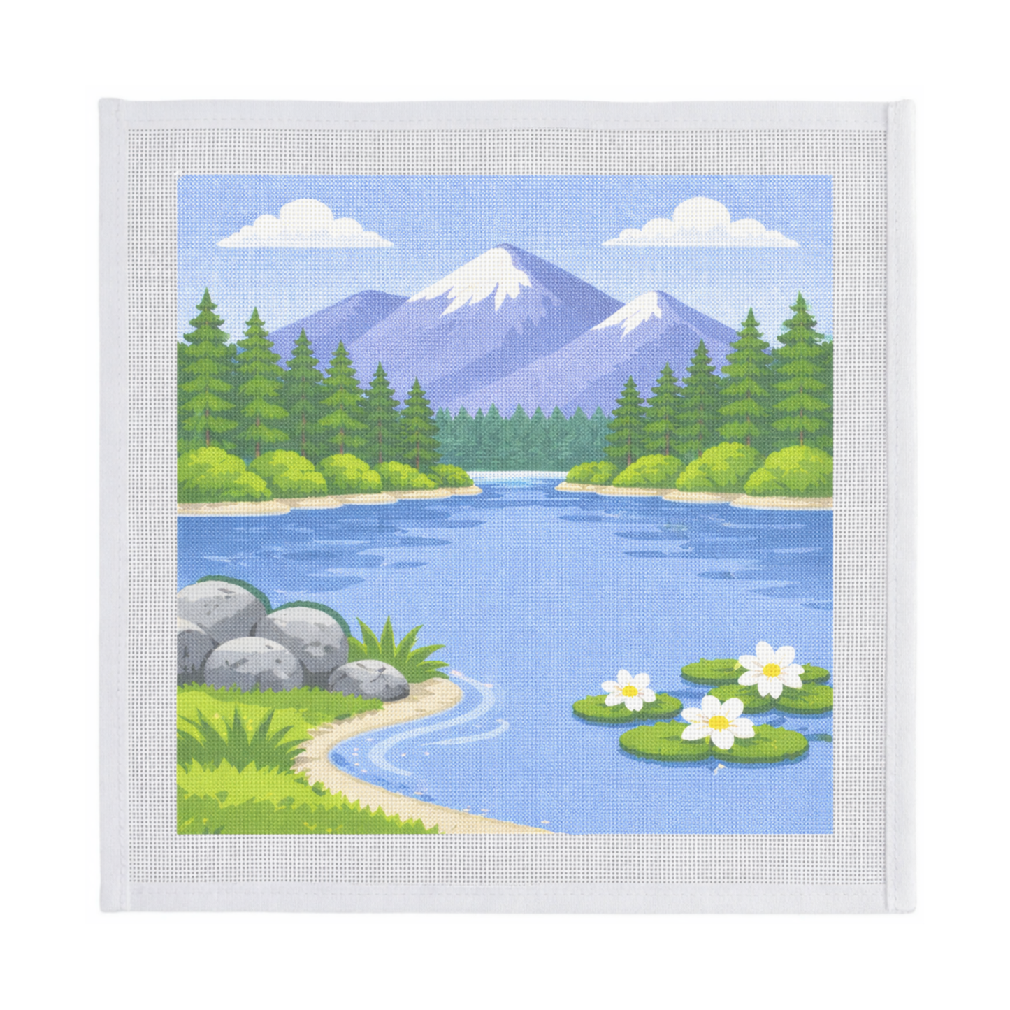 Lake in Mountain Forest